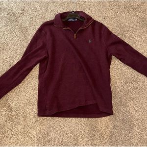 Burgundy Polo Quarterzip